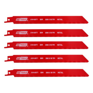 AWTOOLS BiM PJŪKLELIS SLUOKSNINIAM PJŪKLUI 200mm 18 TPI /5vnt /METALUI