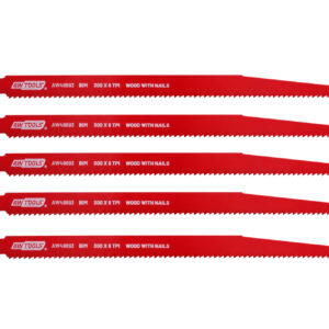 AWTOOLS PJŪKLELIS BiM SKIRTAS SLANKIOJANČIAM PJŪKLUI 300mm 6 TPI /5vnt /MEDIENA+VINYS