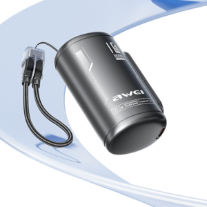 Powerbank Awei WP-117 10000mAh 22.5W 3C 2xUSB-C juodos spalvos - Image 2