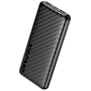 PowerBank AWEI P5K Pro 10000mAh 2xUSB juodos spalvos