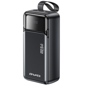 Powerbank Awei PA-105 40000mAh 22,5W PD 3xUSB-C juodos spalvos