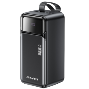 Powerbank Awei PA-106 50000mAh 22,5W PD 3xUSB-C juodos spalvos