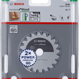 BOSCH DISKINIS PJŪKLAS STANDARD WOOD ACCU 85x15x20z