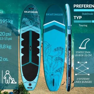 Deska SUP SKATINGER Octopus 335x86x15 cm Allround - Image 3