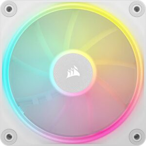 Corsair iCUE LINK LX120 RGB Kompiuterio korpusui Ventiliatorius 12 cm Balta 3 vnt - Image 2