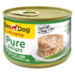 GIMDOG Little Darling Pure Delight Chicken with lamb - drėgnas ėdalas šunims - 150g
