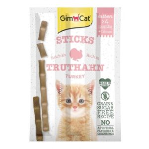 GIMCAT Sticks Kitten Turkey - skanėstas katėms - 3x3g