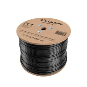 Lanberg LCU5-21CU-0305-BK tinklo kabelis Juoda 305 m Cat5e U/UTP (UTP)