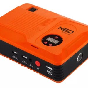 Neo Tools "Jumpstarter", 14Ah maitinimo bankas, 3,5 baro kompresorius, žibintuvėlis