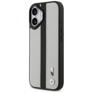 Case BMW M Perforated Stripe Logo MagSafe Apple iPhone 17 gray - Image 2