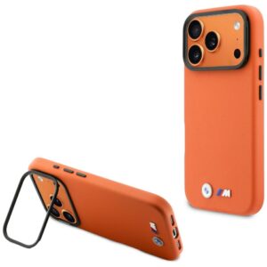 Dėklas BMW M Metal Logo MagSafe for Apple iPhone 17 Pro Max oranžinės spalvos