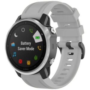 Strap Beline Watch 2 for Garmin Fenix 8/Fenix 7S/Fenix 6S/Fenix 5S/mk3/mk3i/Instinct 2S pilkos spalvos