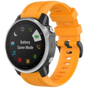 Strap Beline Watch 2 for Garmin Fenix 8/Fenix 7S/Fenix 6S/Fenix 5S/mk3/mk3i/Instinct 2S oranžinės spalvos