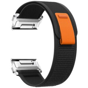 Strap Beline Wild Path Loop Watch for Garmin tactix 7 - Pro Ballistics Edition oranžinės spalvos juodos spalvos