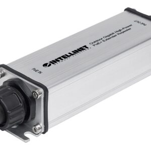 Intellinet 561211 tinklo stiprintuvas Tinklo kartotuvas Juoda, Pilka 10, 100, 1000 Mbit/ai - Image 1
