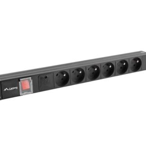 LANBERG MAITINIMO JUOSTOS STOVAS PDU 19" (1U, 16A, 6X 230V PL, 2 m) - Image 2