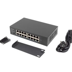 Lanberg RSGE-16 tinklo komutatorius Ne-valdomas Gigabit Ethernet (10/100/1000) 1U Juoda - Image 3