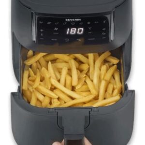 Severin FR 2461 Vienas 4 L Autonominės 1300 W Karšto oro gruzdintuvė Juoda - Image 3