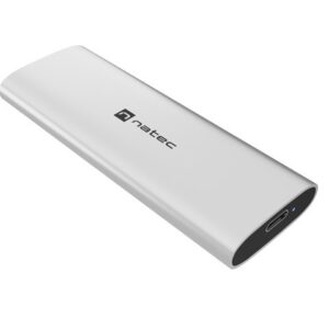 IŠORINIS SSD DĖKLAS NATEC RHINO M.2 NVME LITE USB-C 3.2 GEN 2 ARCTIC SILVER - Image 3