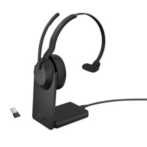 Jabra Evolve2 55 Laisvų rankų įranga Bevielis Su lankeliu Biuras / skambučių centras C tipo USB Bluetooth Juoda - Image 1