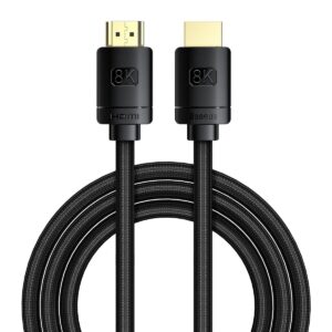 Kabelis HDMI-HDMI kištukai 3.0m (HDMI 2.1) juodas 8K 60Hz 48Gbps / 4K 120Hz, BASEUS
