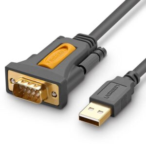 Kabelis USB kištukas - RS232 DB9 kištukas su PL2303 1.5m CR104 UGREEN