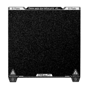 3D spausdinimo paviršius K1Max 315*310mm su įkirptėmis (magnetas nekomplektuojamas) Creality