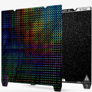 3D spausdinimo paviršius dvipusis PEI grubus + PET "phantom" 315*310mm su įkirptėmis (K1 Max，Ender-3 V3 Plus) CREALITY