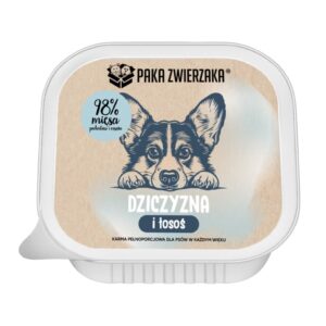 PAKA ZWIERZAKA Game and salmon - drėgnas ėdalas šunims - 150g