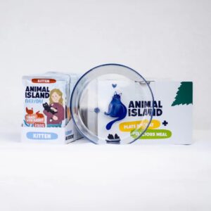 ANIMAL ISLAND Everyday Kitten Turkey and rabbit in broth Box - šlapias kačių maistas - 12x85g + lėkštutė dovanų - Image 3