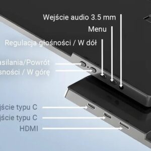 Extralink SMART LIFE 14 PORTABLE MONITOR IPS FHD S15 FOR LAPTOPS & PHONES & CONSOLES USB-C/MICRO-HDMI