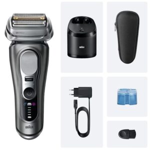 Braun Series 9 Pro+ 9655cc Skustuvas Apkarpymo mašinėlė Pilka - Image 2