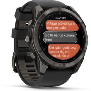 Garmin fēnix 8 Pro 3,56 cm (1.4") AMOLED 51 mm Skaitmeninis 454 x 454 pikseliai Lietimui jautrus ekranas Juoda, Pilka, Titanas „Wi-Fi“ GPS (palydovinis) - Image 3