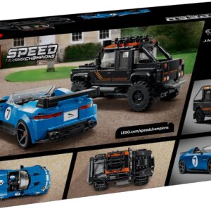 LEGO SPEED CHAMPIONS 77264 Jaguar F-TYPE Project 7 ir Land Rover Defender Classic - Image 2