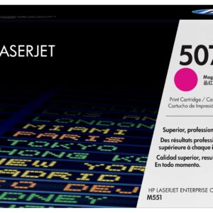 HP 507A Magenta Original LaserJet Toner Cartridge - Image 1