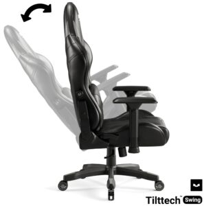 Žaidimų kėdė Diablo Chairs X-Ray 2.0 King Size juodos spalvos-pilkos spalvos - Image 3