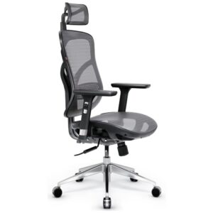 Ergonominė kėdė Diablo Chairs V-Basic juodos spalvos-pilkos spalvos - Image 2