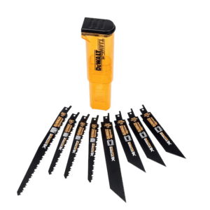 DEWALT PJŪKLELIAI SLUOKSNINIAM PJŪKLUI MIX 8vnt. EXTREME RUNTIME+ DĖŽUTĖ - Image 1