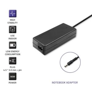 Qoltec 51516.90W Maitinimo adapteris „Dell“ 90W | 19,5 V | 4.62A | 4,5 * 3,0 + kaištis | + maitinimo laidas - Image 3