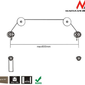 Laikiklis LED televizoriui 37-70" Maclean MC-557 - Image 2