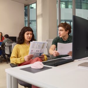 HP Tilt Ergo PNK MSE 720M EMEA-INTL EN L kompiuterio pelė Namo Dešinės rankos RD belaidis ryšys + „Bluetooth“ 6000 DPI