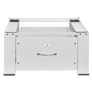 Skalbimo mašinos/džiovyklos pagrindas su „Maclean“ stalčiumi, maks. apkrova 150 kg, baltas, MC-117 W - Image 2