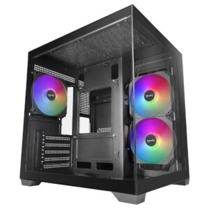 Mars Gaming MCVIEW3 kompiuterio korpusas „Mini Tower“ Juoda