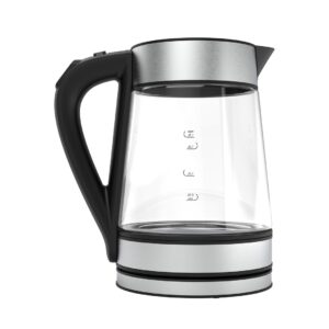 AENO EK1S elektrinis virdulys 1,7 L 2200 W Juoda, Sidabras, Permatomas