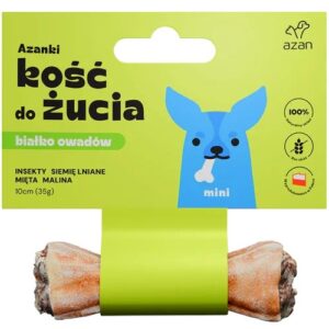 AZANKI Kaulas su vabzdžiais ir mėtomis MINI – Skanėstas šunims – 10 cm
