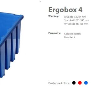 PATROL ERGOBOX 4 MĖLYNAS 204 x 340 x 155