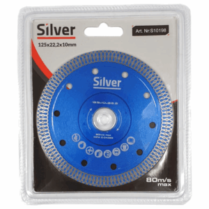 SILVER DEIMANTINIS DISKAS 125x22,2 /AKMENS MASĖS PLYTELĖMS