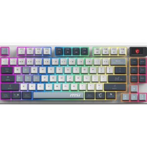 MSI FORGE GK600 TKL WIRELESS SKY klaviatūra Žaidimams USB + Bluetooth QWERTY Anglų (JK) Mėlyna, Balta - Image 1