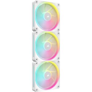 Corsair iCUE LINK LX120 RGB Kompiuterio korpusui Ventiliatorius 12 cm Balta 3 vnt - Image 1