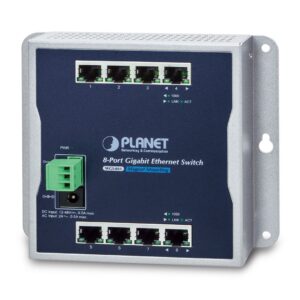PLANET WGS-803 tinklo komutatorius Ne-valdomas L2 Gigabit Ethernet (10/100/1000) Juoda - Image 1